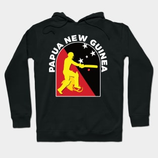 Papua New Guinea Cricket Batsman Papua New Guinea Flag Hoodie